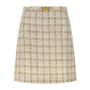 Versace Flared Mini Skirt In Tweed - NWT